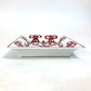 HERMES Gadalquivir Ashtray, Two-Tone Ceramic, Red, for Women, Interior Accessories