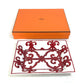 HERMES Gadalquivir Ashtray, Two-Tone Ceramic, Red, for Women, Interior Accessories