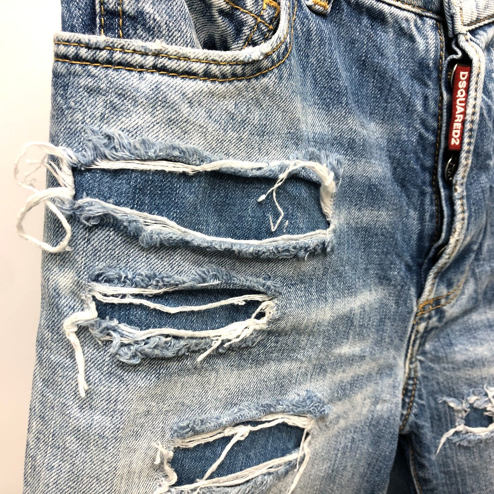 DSQUARED2 S75LB0808 ダメージ ジーンズ デニムパンツ ボトムス デニム アパレル デニムパンツ デニム レディース ブルー