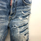 DSQUARED2 S75LB0808 ダメージ ジーンズ デニムパンツ ボトムス デニム アパレル デニムパンツ デニム レディース ブルー