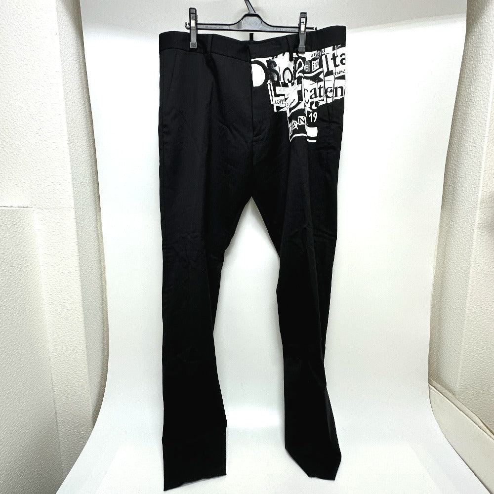 DSQUARED2 S74KB0236 パンクプリント ストレッチ アパレル パンツ ポリエステル メンズ ブラック - brandshop-reference