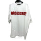 Dsquared2 S74GD1478 2025AW Logo Obsessed2 Pakaian Tops T-shirt Lengan Pendek Lelaki Lelaki Putih