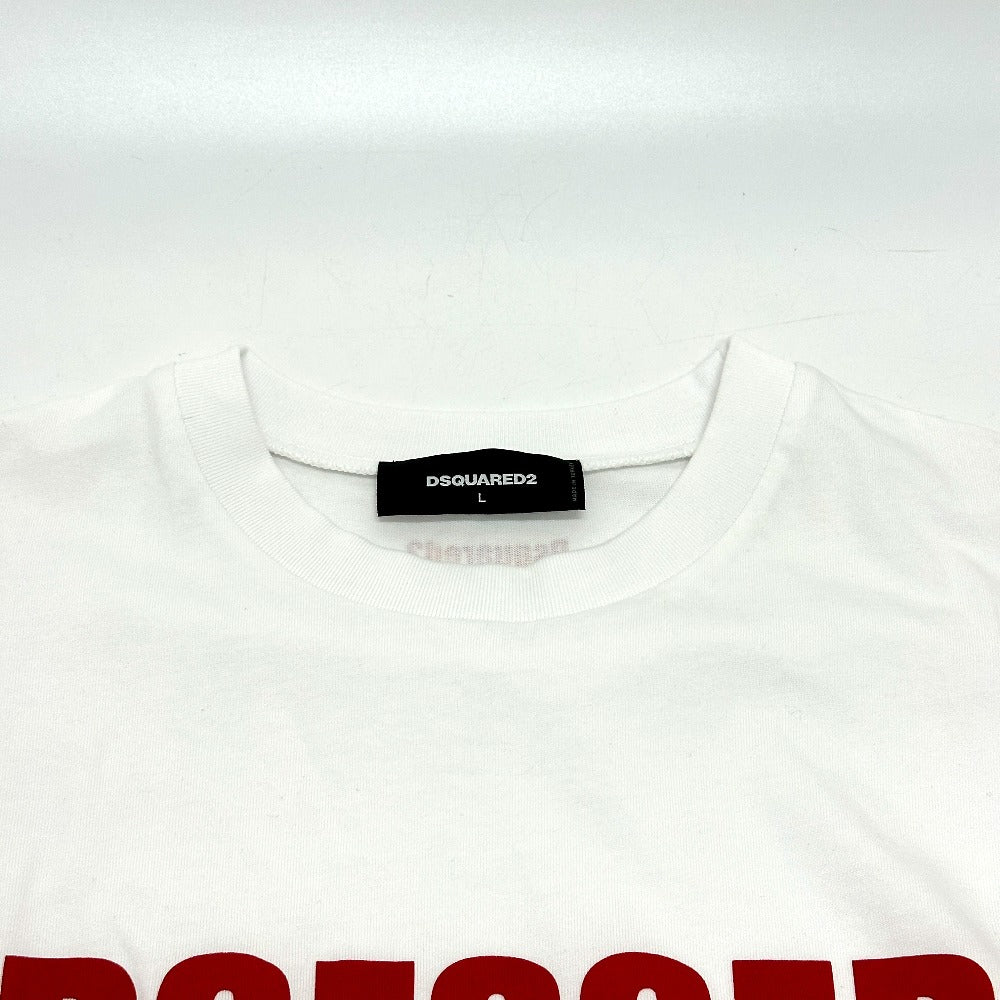 Dsquared2 S74GD1478 2025AW Logo Obsessed2 Pakaian Tops T-shirt Lengan Pendek Lelaki Lelaki Putih