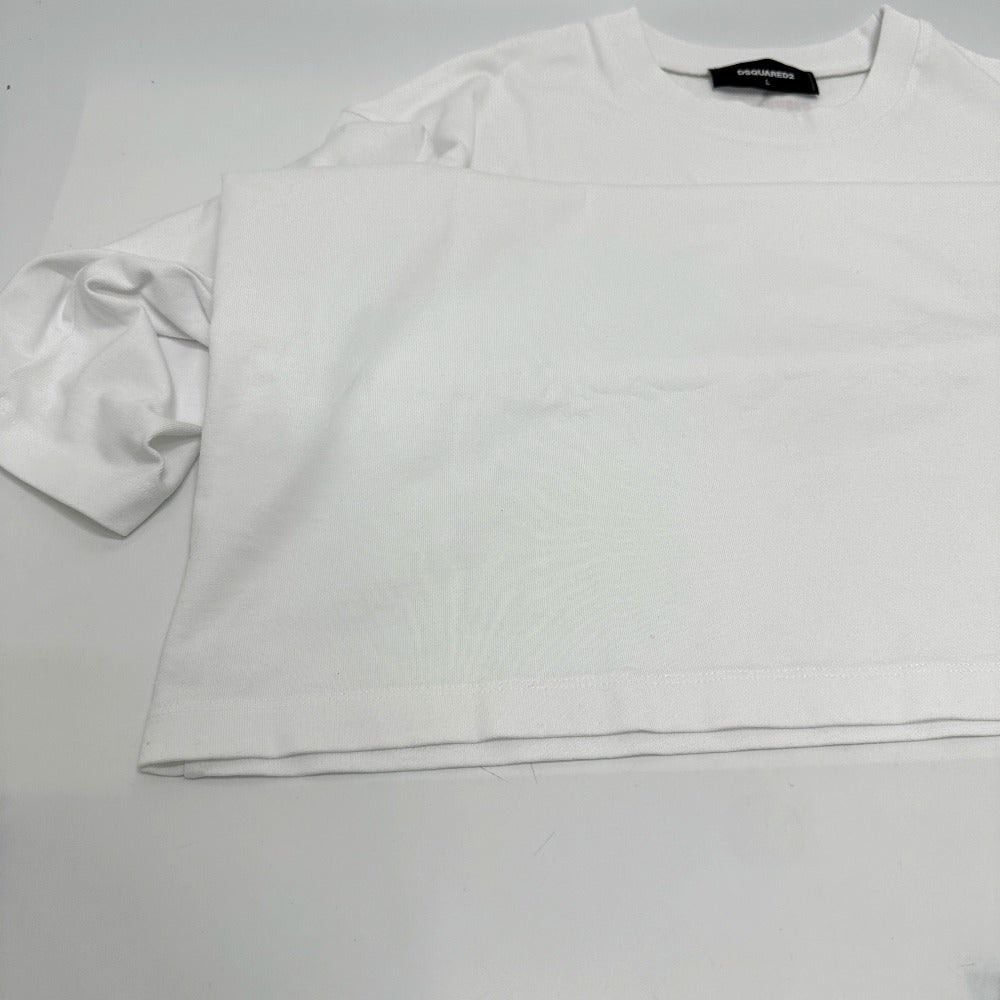 Dsquared2 S74GD1478 2025AW Logo Obsessed2 Pakaian Tops T-shirt Lengan Pendek Lelaki Lelaki Putih