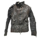 ISAMUKATAYAMA BACKLASH 982-02 Men's Buffalo Leather Zip-Up Rider's Jacket in Dark Brown