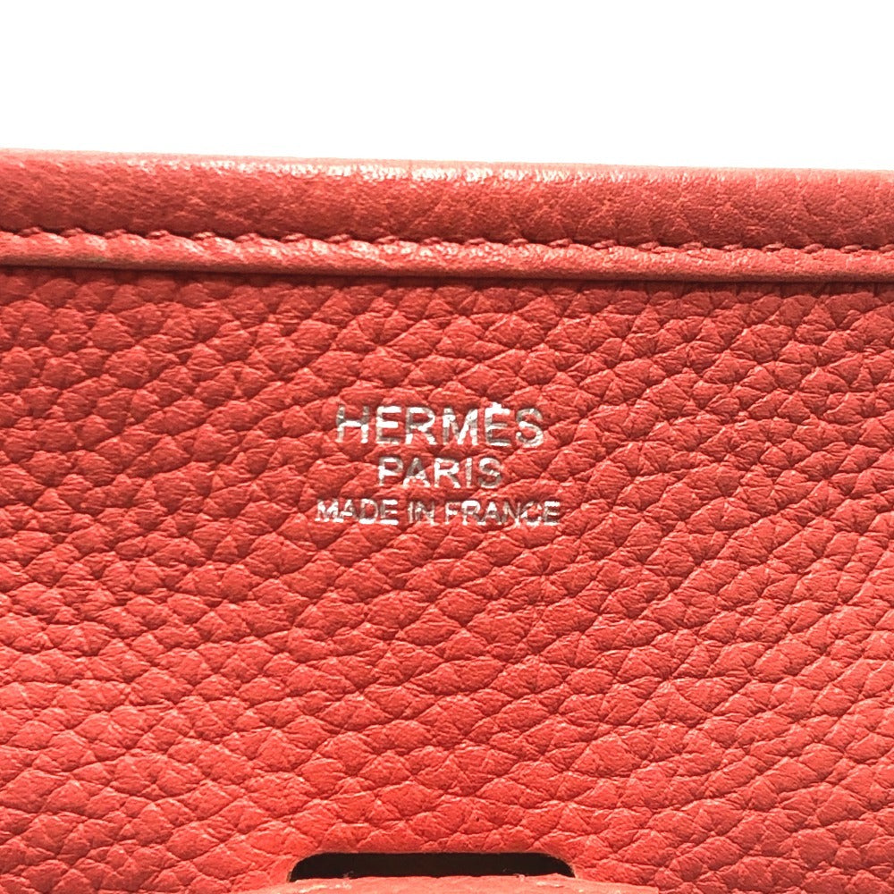 HERMES エブリンPM 3 カバン 斜め掛けバッグ ショルダーバッグ トリヨンクレマンス レディース ルージュピヴォワンヌ(推定）　 レッド