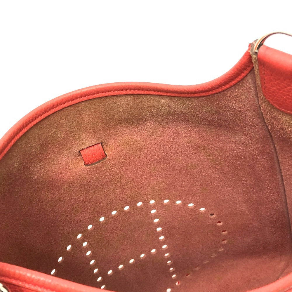 HERMES エブリンPM 3 カバン 斜め掛けバッグ ショルダーバッグ トリヨンクレマンス レディース ルージュピヴォワンヌ(推定）　 レッド