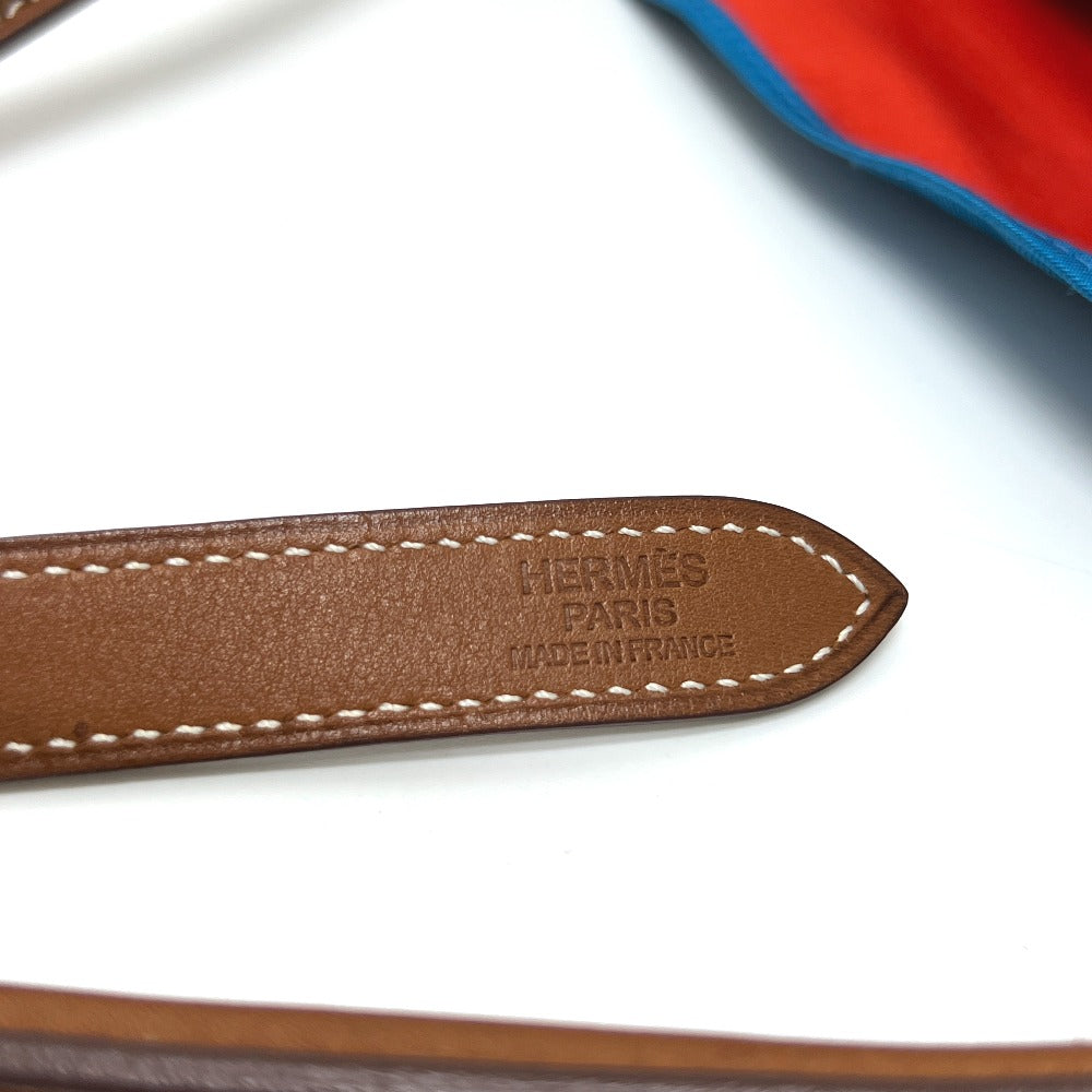 HERMES シルキーシティ PM 斜め掛け カバン ポーチ付き バッグ ショルダーバッグ シルク レディース ブルー