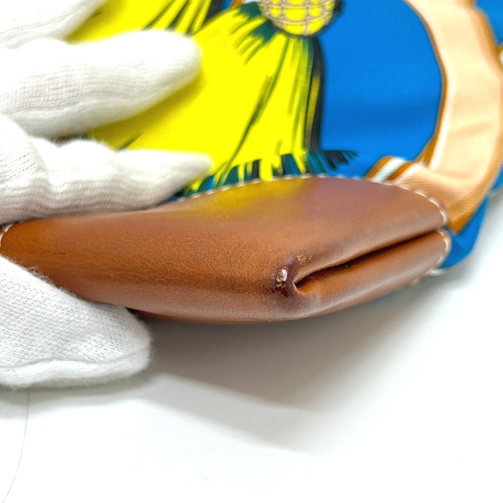 HERMES シルキーシティ PM 斜め掛け カバン ポーチ付き バッグ ショルダーバッグ シルク レディース ブルー