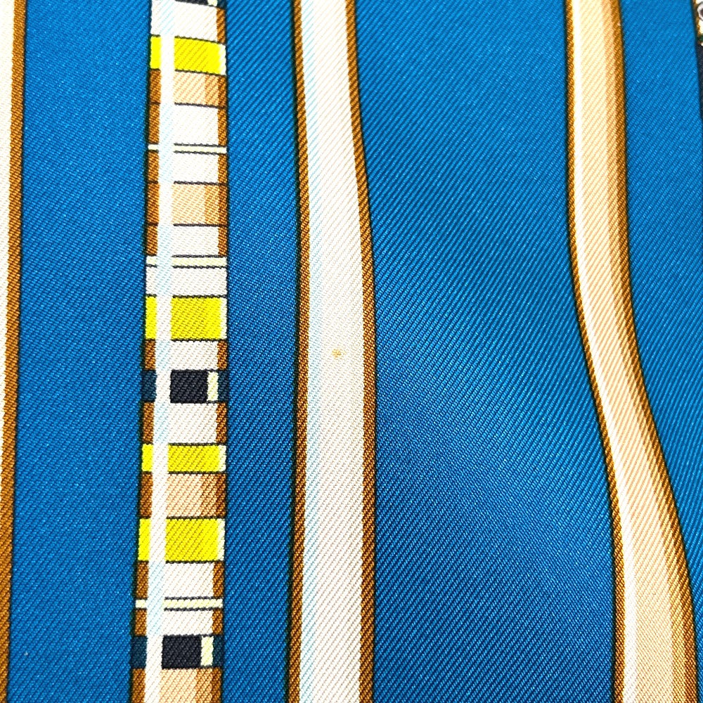 HERMES シルキーシティ PM 斜め掛け カバン ポーチ付き バッグ ショルダーバッグ シルク レディース ブルー