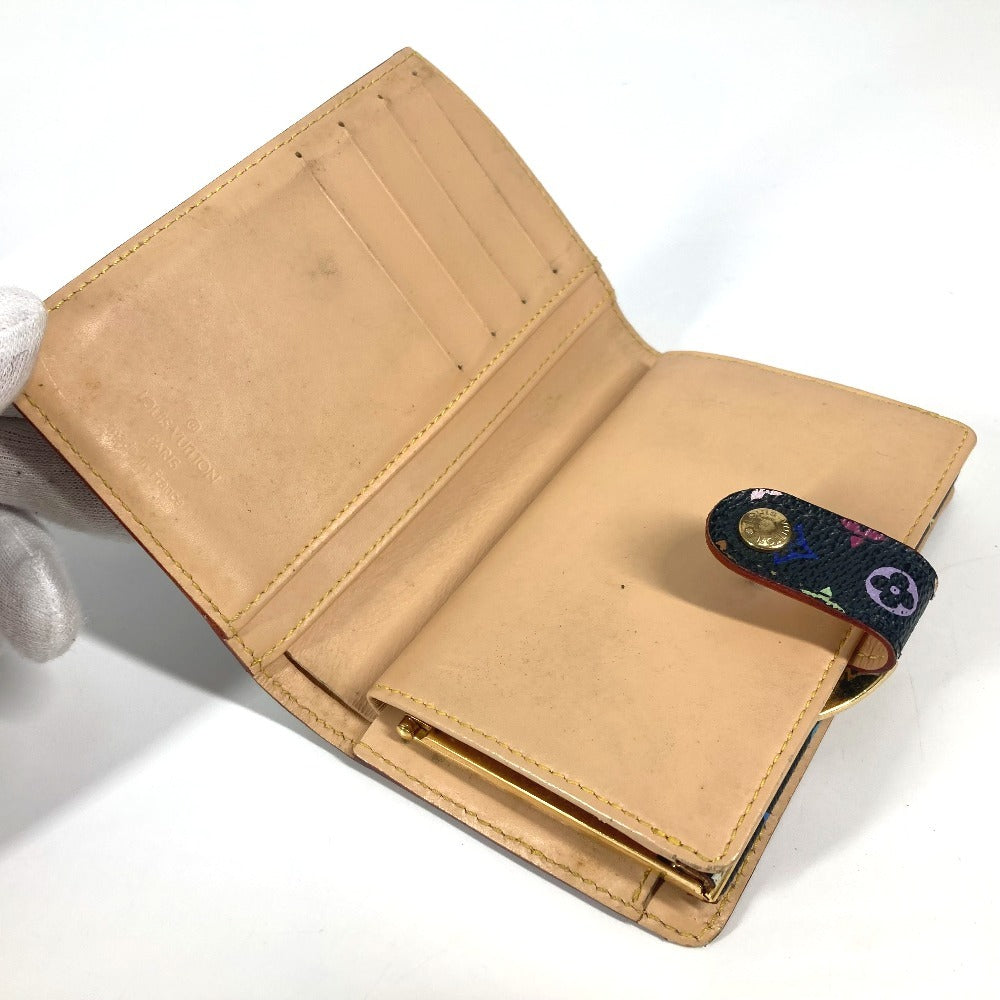 LOUIS VUITTON M92988 モノグラムマルチカラー ポルト モネ ビエ ヴィエノワ コンパクトウォレット がま口 2つ折り財布 モノグラムマルチカラーキャンバス レディース ノワール ブラック - brandshop-reference
