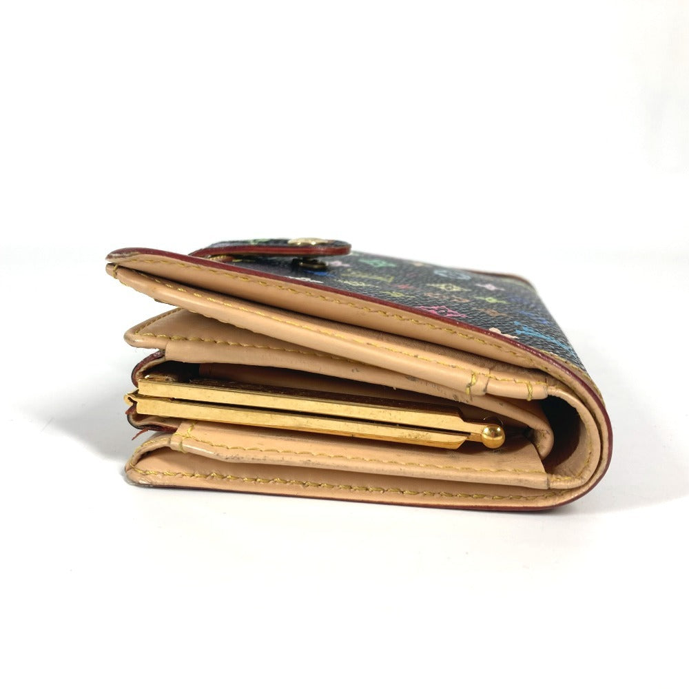 LOUIS VUITTON M92988 モノグラムマルチカラー ポルト モネ ビエ ヴィエノワ コンパクトウォレット がま口 2つ折り財布 モノグラムマルチカラーキャンバス レディース ノワール ブラック - brandshop-reference