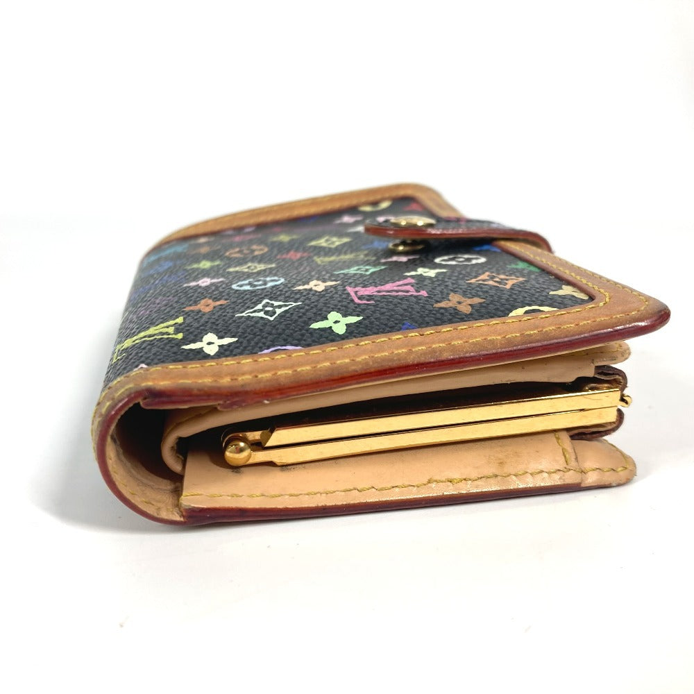 LOUIS VUITTON M92988 モノグラムマルチカラー ポルト モネ ビエ ヴィエノワ コンパクトウォレット がま口 2つ折り財布 モノグラムマルチカラーキャンバス レディース ノワール ブラック - brandshop-reference