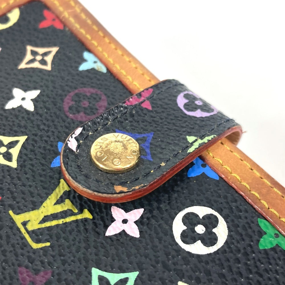 LOUIS VUITTON M92988 モノグラムマルチカラー ポルト モネ ビエ ヴィエノワ コンパクトウォレット がま口 2つ折り財布 モノグラムマルチカラーキャンバス レディース ノワール ブラック - brandshop-reference