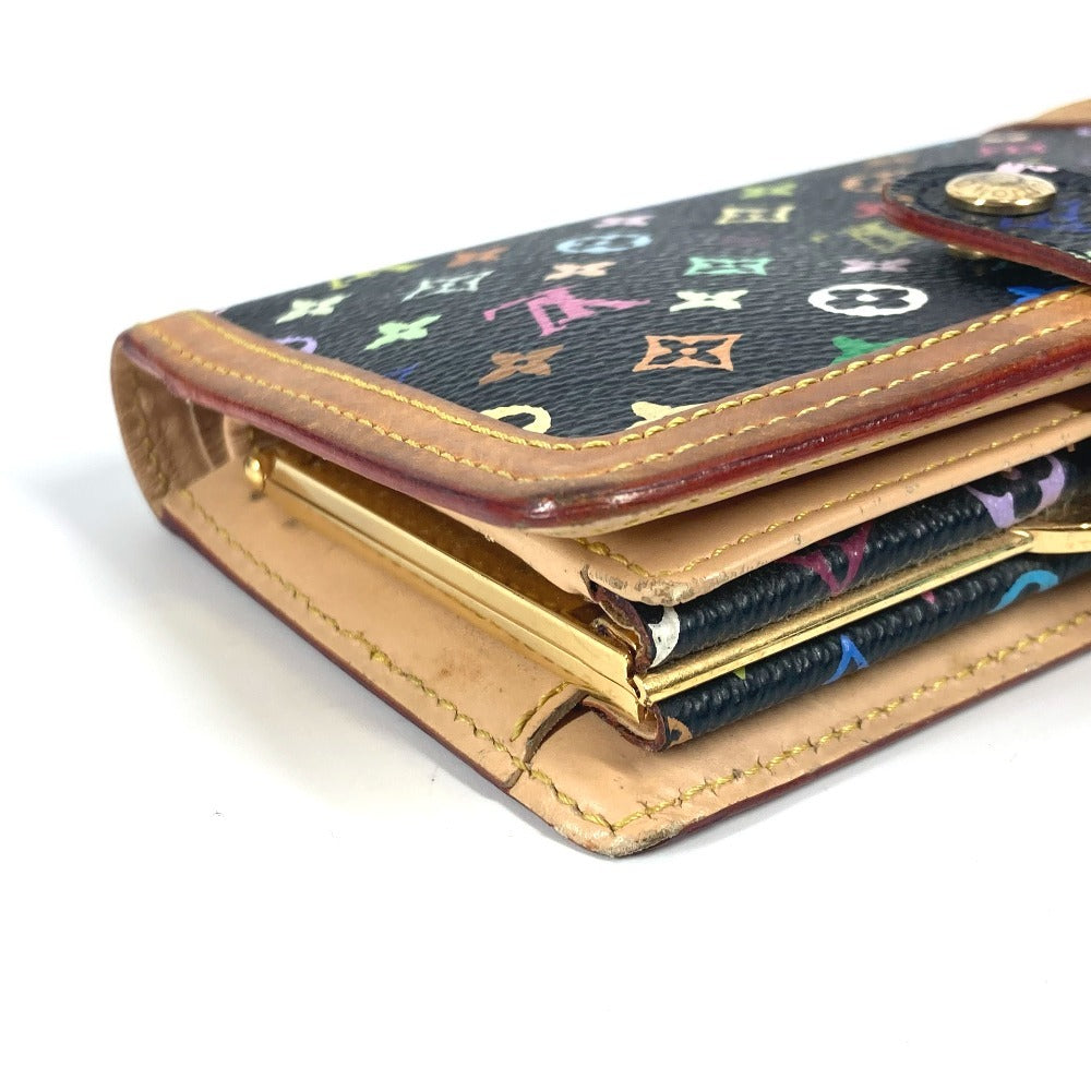 LOUIS VUITTON M92988 モノグラムマルチカラー ポルト モネ ビエ ヴィエノワ コンパクトウォレット がま口 2つ折り財布 モノグラムマルチカラーキャンバス レディース ノワール ブラック - brandshop-reference