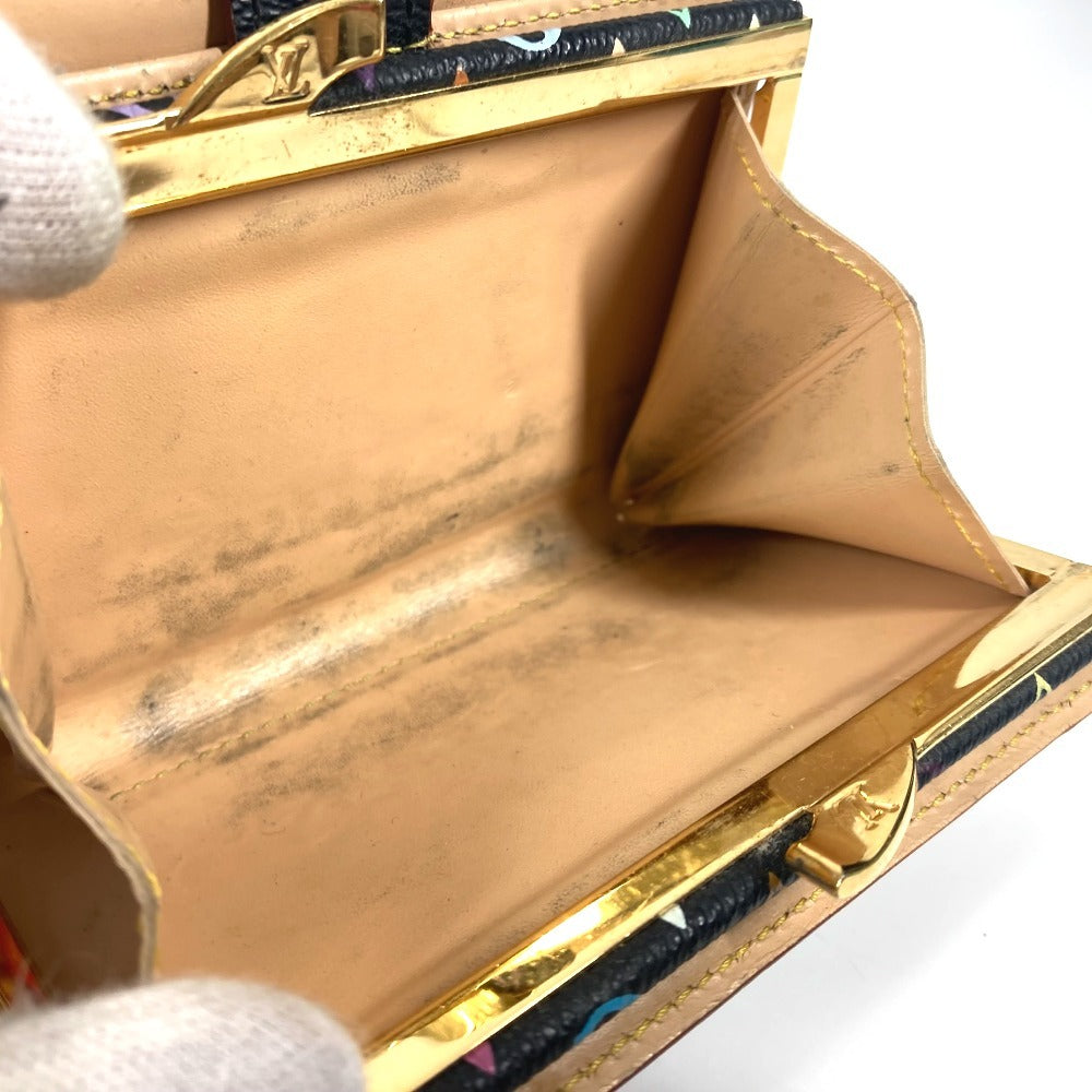 LOUIS VUITTON M92988 モノグラムマルチカラー ポルト モネ ビエ ヴィエノワ コンパクトウォレット がま口 2つ折り財布 モノグラムマルチカラーキャンバス レディース ノワール ブラック - brandshop-reference