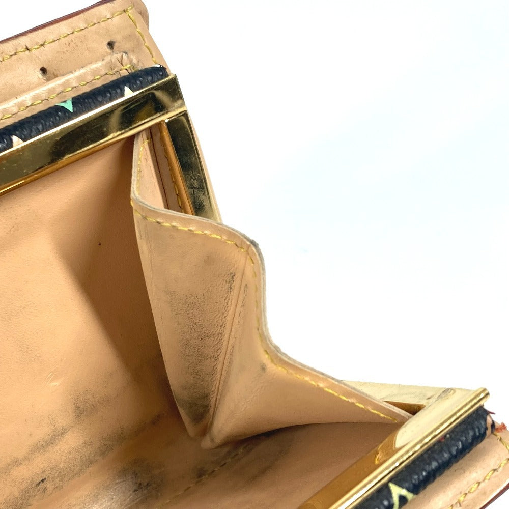 LOUIS VUITTON M92988 モノグラムマルチカラー ポルト モネ ビエ ヴィエノワ コンパクトウォレット がま口 2つ折り財布 モノグラムマルチカラーキャンバス レディース ノワール ブラック - brandshop-reference