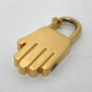 HERMES 2002 Limited Edition Hand Motif Cadena Metal Women's Gold