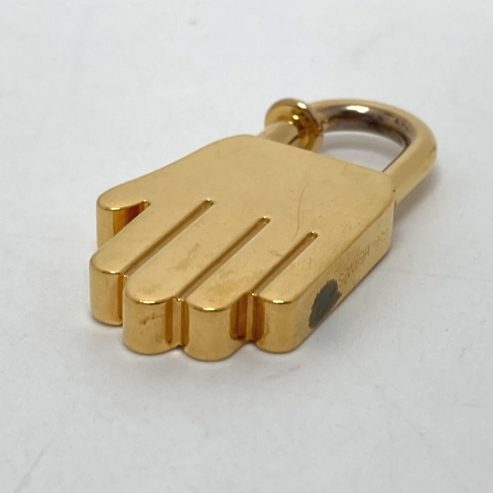 HERMES 2002 Limited Edition Hand Motif Cadena Metal Women's Gold