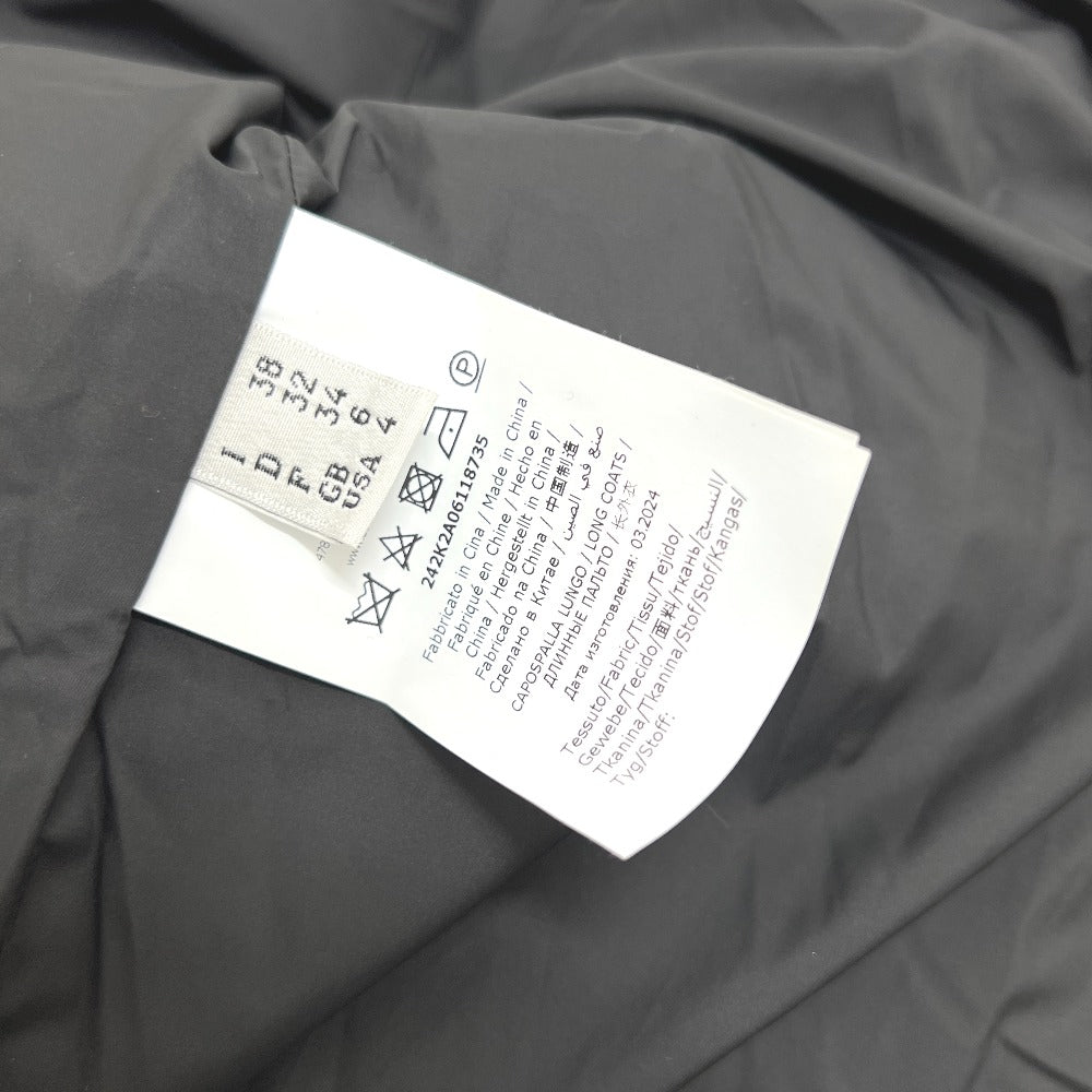 Moschino WT5854203 Pakaian Pakaian Padded Padded Floral Down Jacket Nylon Wanita Hitam