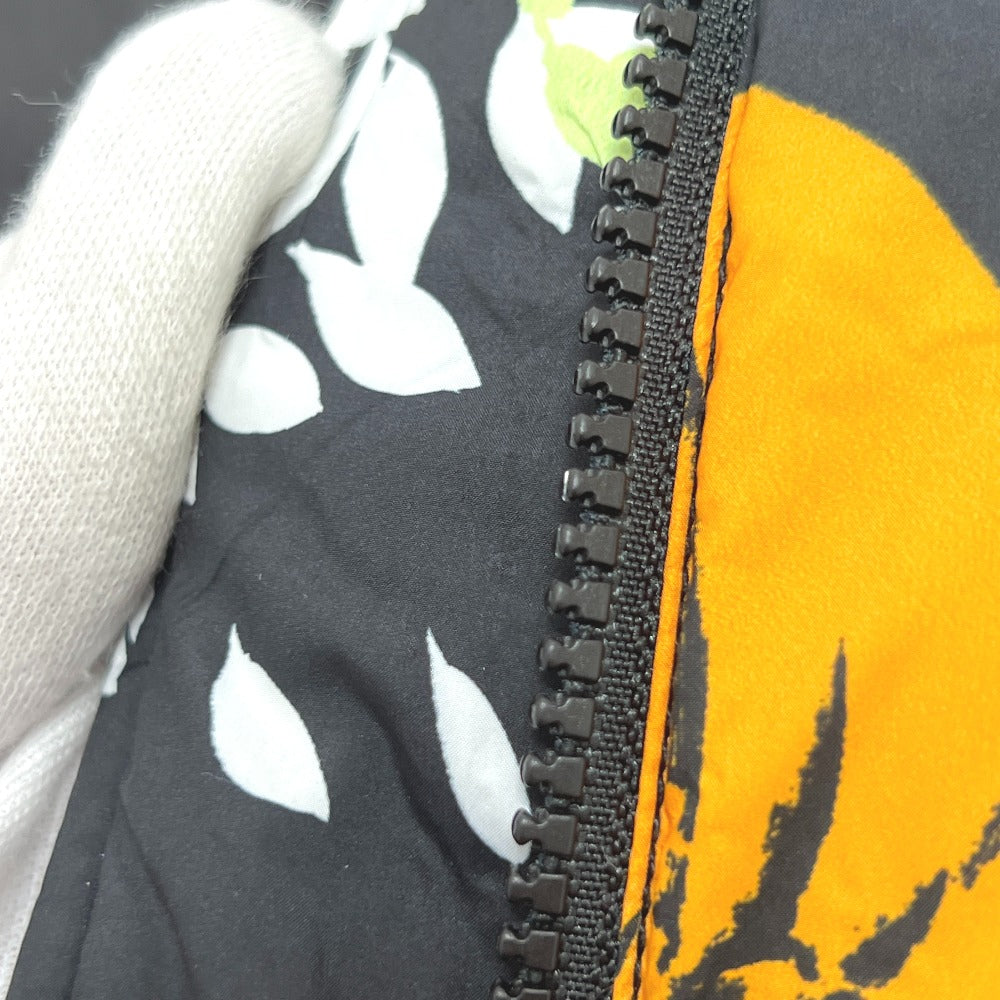 Moschino WT5854203 Pakaian Pakaian Padded Padded Floral Down Jacket Nylon Wanita Hitam