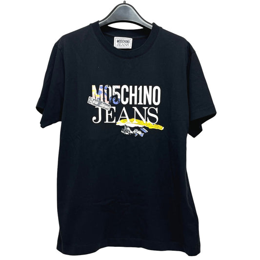 MOSCHINO 251K1A07113229 Moschino jeans Print apparel Short sleeve T-shirt cotton Black Used