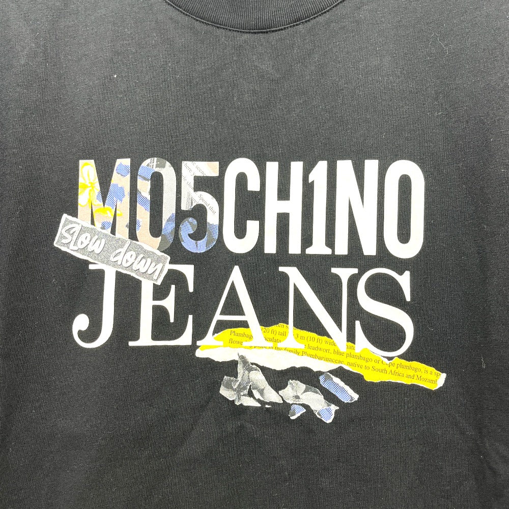 MOSCHINO 251K1A07113229 Moschino jeans Print apparel Short sleeve T-shirt cotton Black Used
