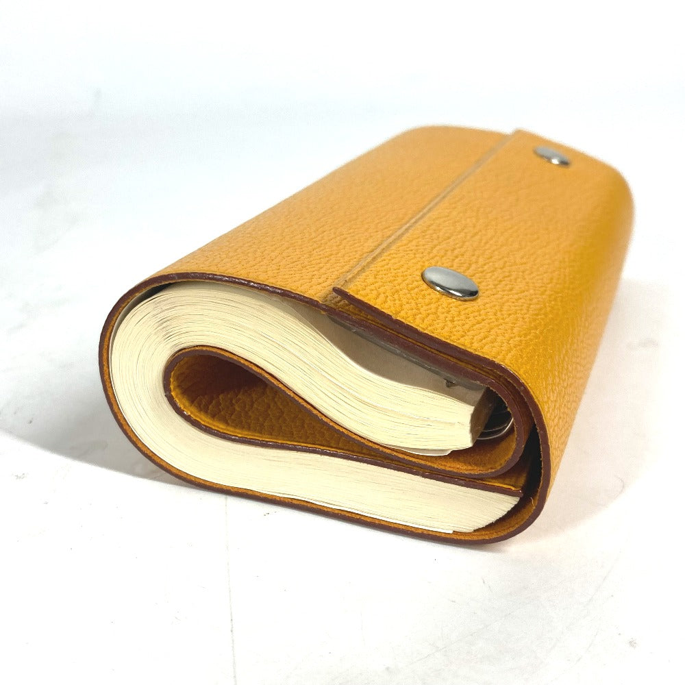 HERMES ロールノート カイエルーレ メモ帳 ステーショナリー ノートブック レザー ユニセックス イエロー - brandshop-reference