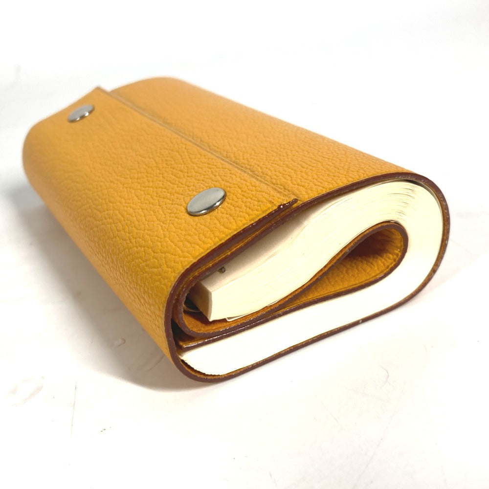 HERMES ロールノート カイエルーレ メモ帳 ステーショナリー ノートブック レザー ユニセックス イエロー - brandshop-reference