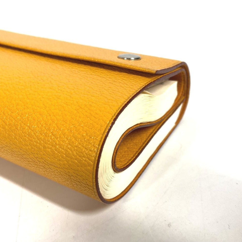 HERMES ロールノート カイエルーレ メモ帳 ステーショナリー ノートブック レザー ユニセックス イエロー - brandshop-reference