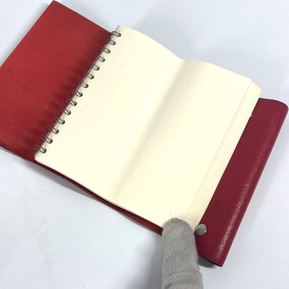 HERMES ロールノート カイエルーレ メモ帳 ステーショナリー ノートブック レザー ユニセックス レッド - brandshop-reference