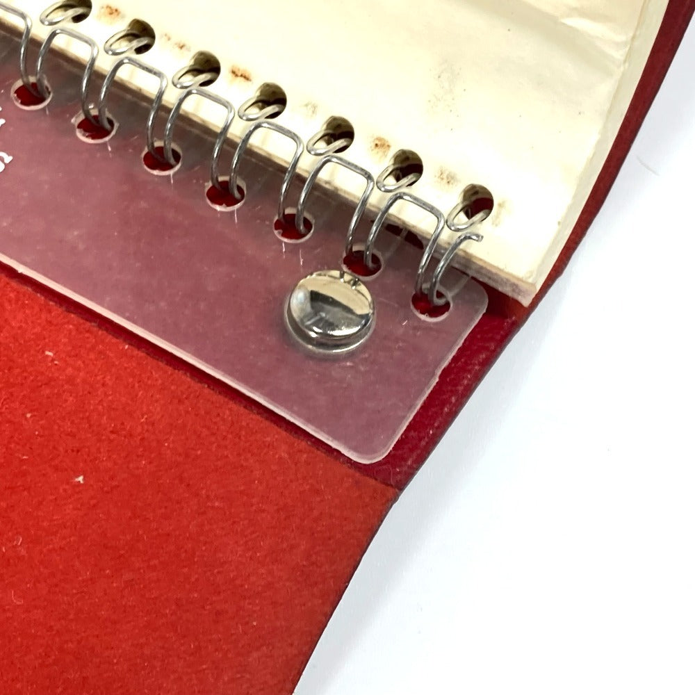 HERMES ロールノート カイエルーレ メモ帳 ステーショナリー ノートブック レザー ユニセックス レッド - brandshop-reference