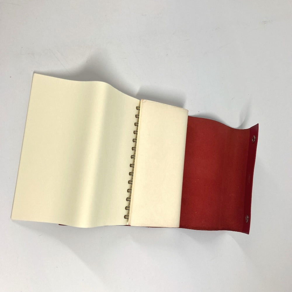 HERMES ロールノート カイエルーレ メモ帳 ステーショナリー ノートブック レザー ユニセックス レッド - brandshop-reference