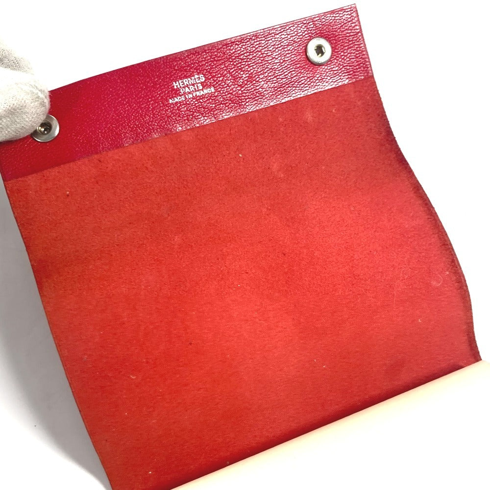 HERMES ロールノート カイエルーレ メモ帳 ステーショナリー ノートブック レザー ユニセックス レッド - brandshop-reference