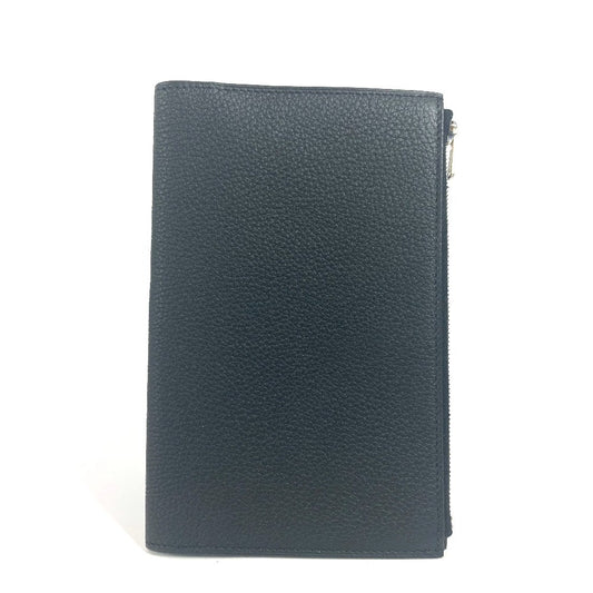 HERMES ノートパッド 《EAジップ》 PM ノート メモ帳 ケース ステーショナリー 手帳 ノートカバー トゴ ユニセックス ブラック - brandshop-reference