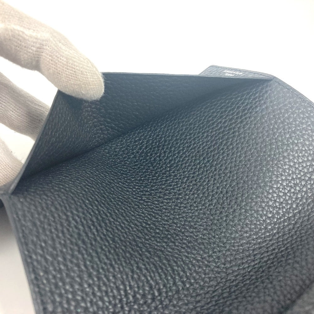 HERMES ノートパッド 《EAジップ》 PM ノート メモ帳 ケース ステーショナリー 手帳 ノートカバー トゴ ユニセックス ブラック - brandshop-reference