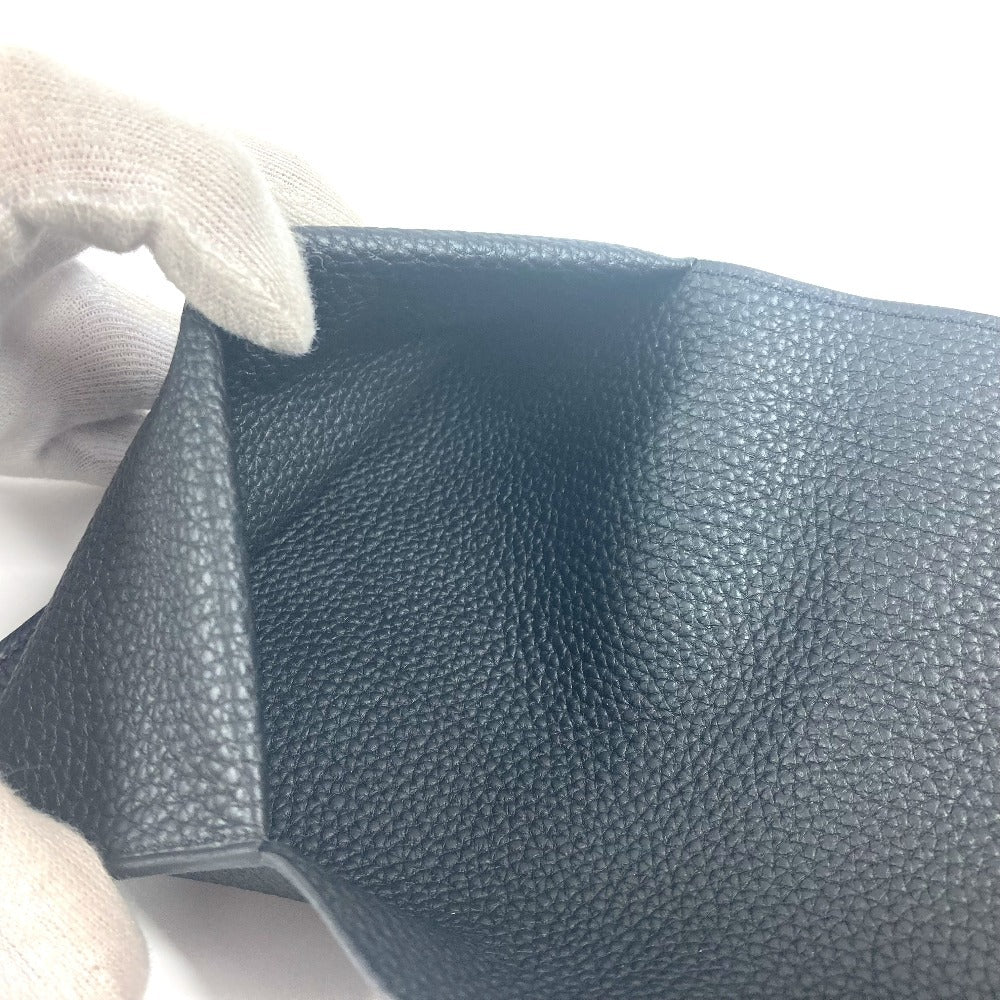 HERMES ノートパッド 《EAジップ》 PM ノート メモ帳 ケース ステーショナリー 手帳 ノートカバー トゴ ユニセックス ブラック - brandshop-reference