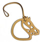 HERMES Petit H Paddock Cheval Bag Strap Keychain Charm in Swift Leather, Unisex, Ocher and Beige