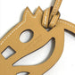 HERMES Petit H Paddock Cheval Bag Strap Keychain Charm in Swift Leather, Unisex, Ocher and Beige