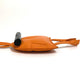 HERMES Petit H Owl Charm, Decorative Accessory, Bag Charm, Leather, Unisex, Orange