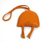 HERMES Petit H Owl Charm, Decorative Accessory, Bag Charm, Leather, Unisex, Orange