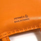HERMES Petit H Owl Charm, Decorative Accessory, Bag Charm, Leather, Unisex, Orange