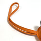 HERMES Petit H Owl Charm, Decorative Accessory, Bag Charm, Leather, Unisex, Orange
