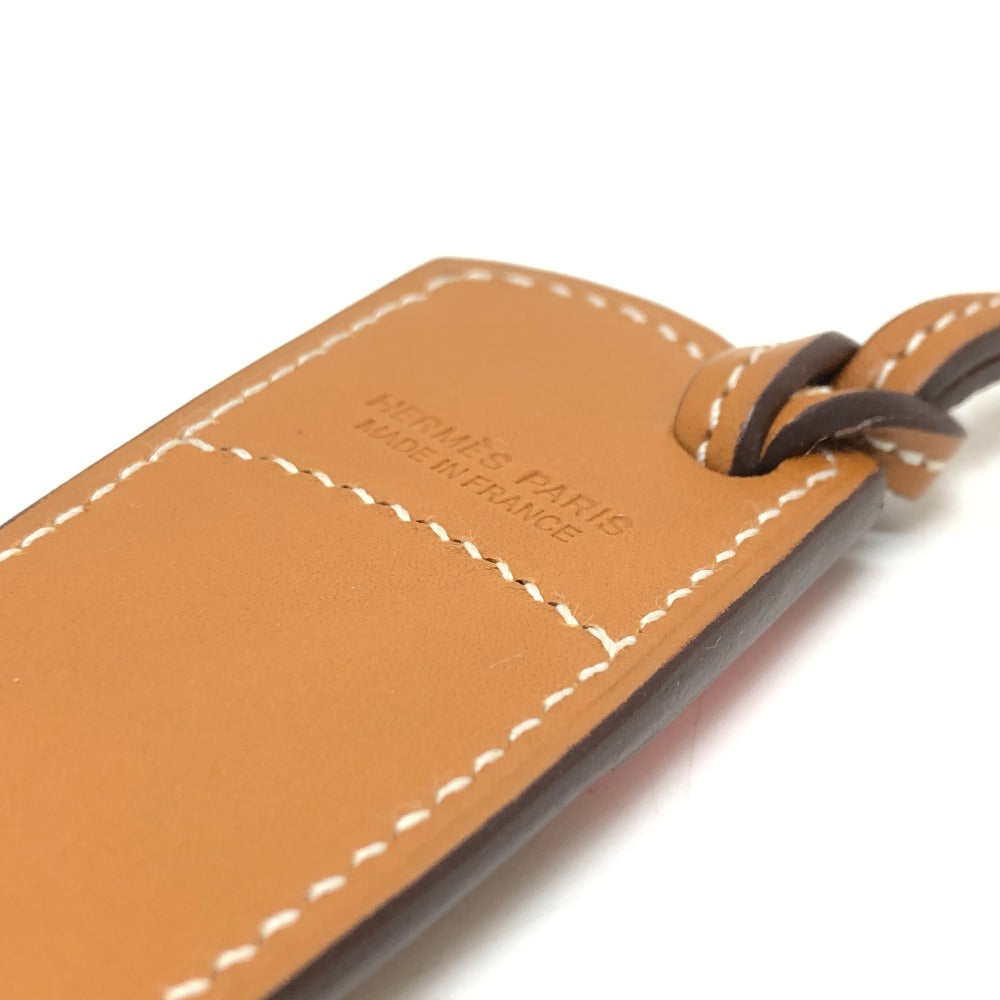 HERMES 패덕 부츠 백 참 참 액세서리 가방 참 가죽 여성 브라운