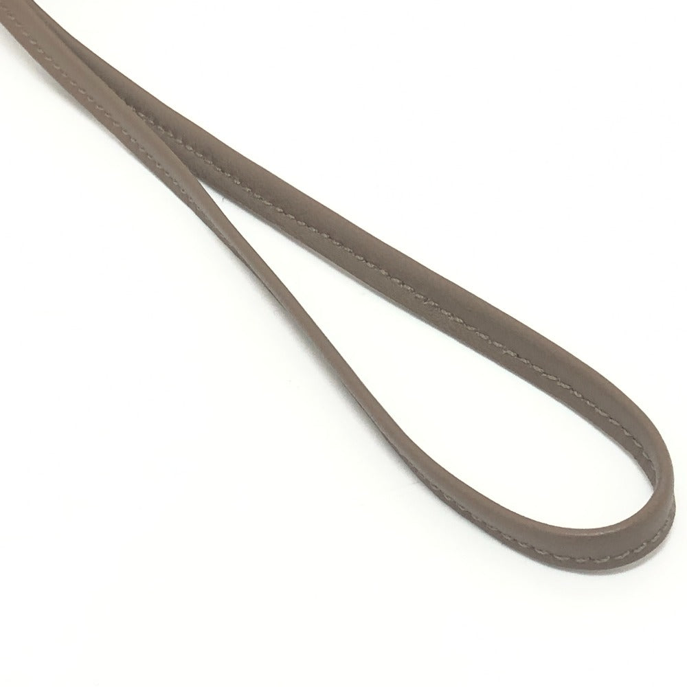 Hermes Buddy Charm Dog Charm Buddy Bag Charm Sheepskin Wanita Hitam/Chocolat/Etoupe Brown