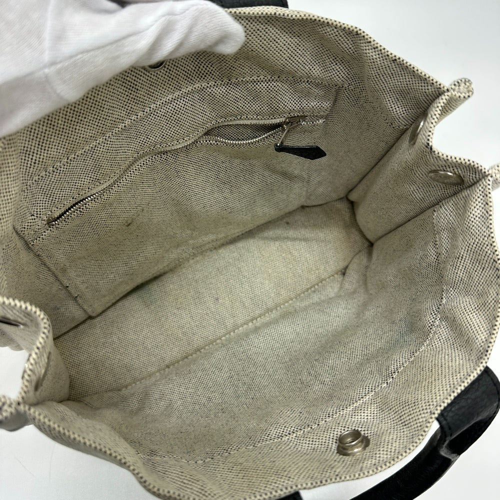 HERMES Sac Arne PM Handbag/Tote Bag Toile H Women's Gray