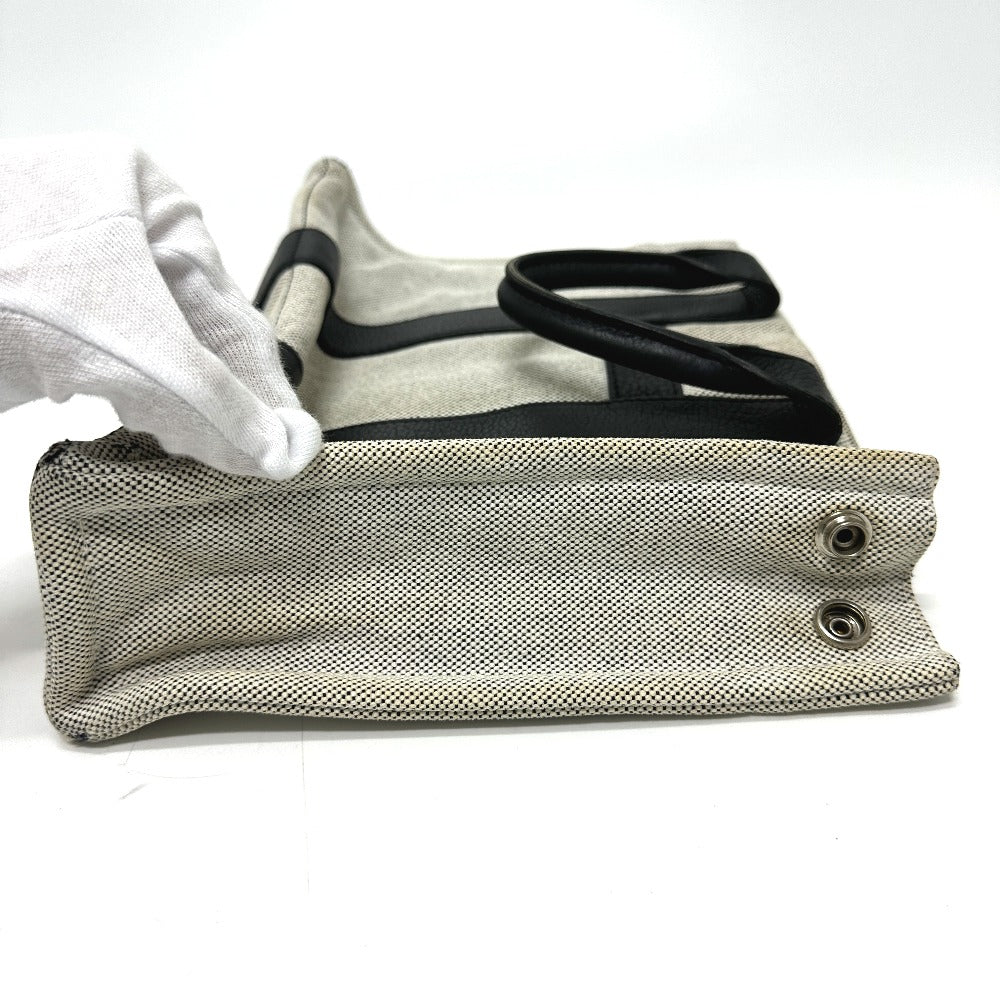 HERMES Sac Arne PM Handbag/Tote Bag Toile H Women's Gray