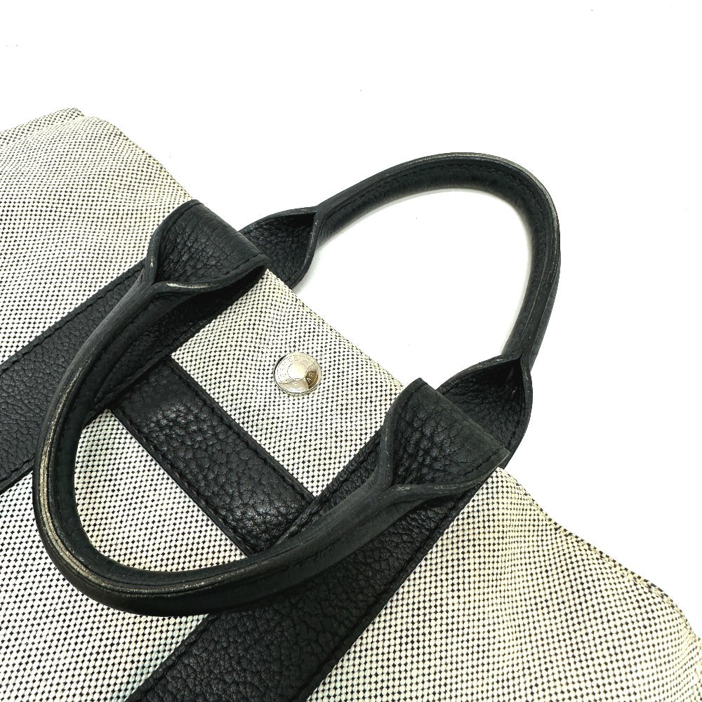 HERMES Sac Arne PM Handbag/Tote Bag Toile H Women's Gray