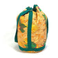HERMES Vintage Bird Print Drawstring Bag, One-Shoulder Canvas Shoulder Bag, Women's, Green