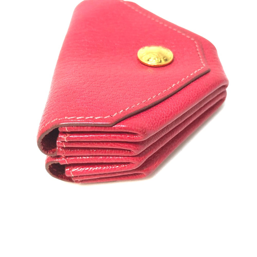 HERMES Le Calanhuit LE48 Coin Purse Chevre Women's Pink